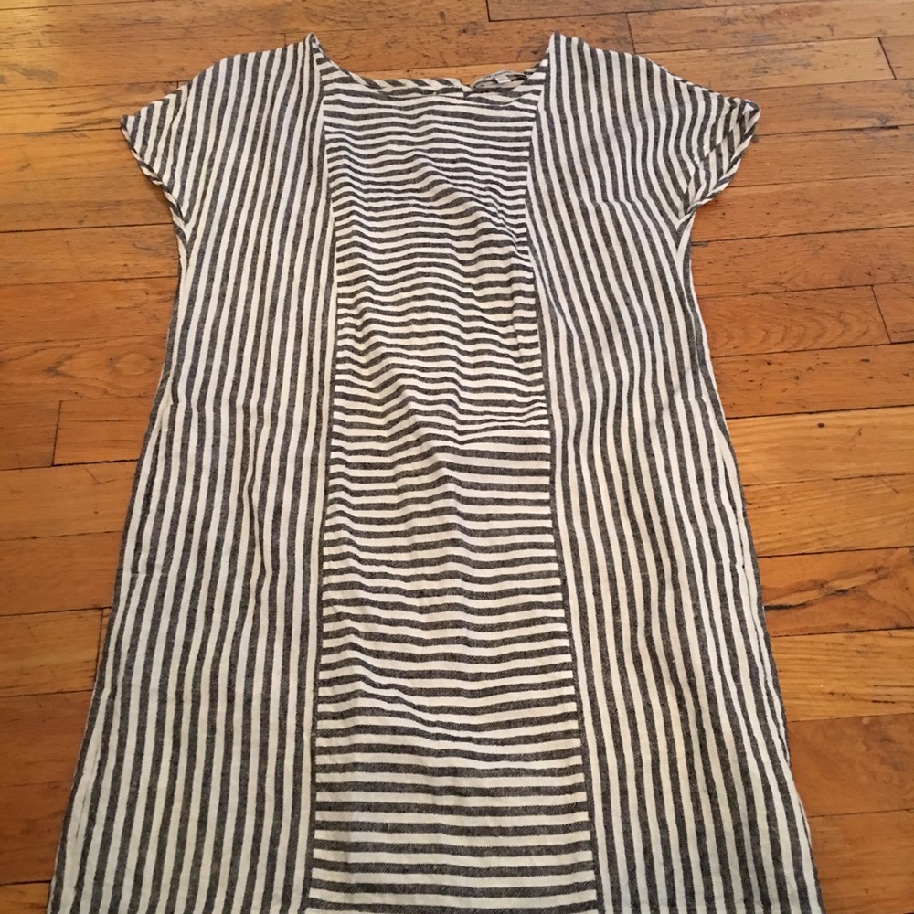 Madewell stripe linen dress